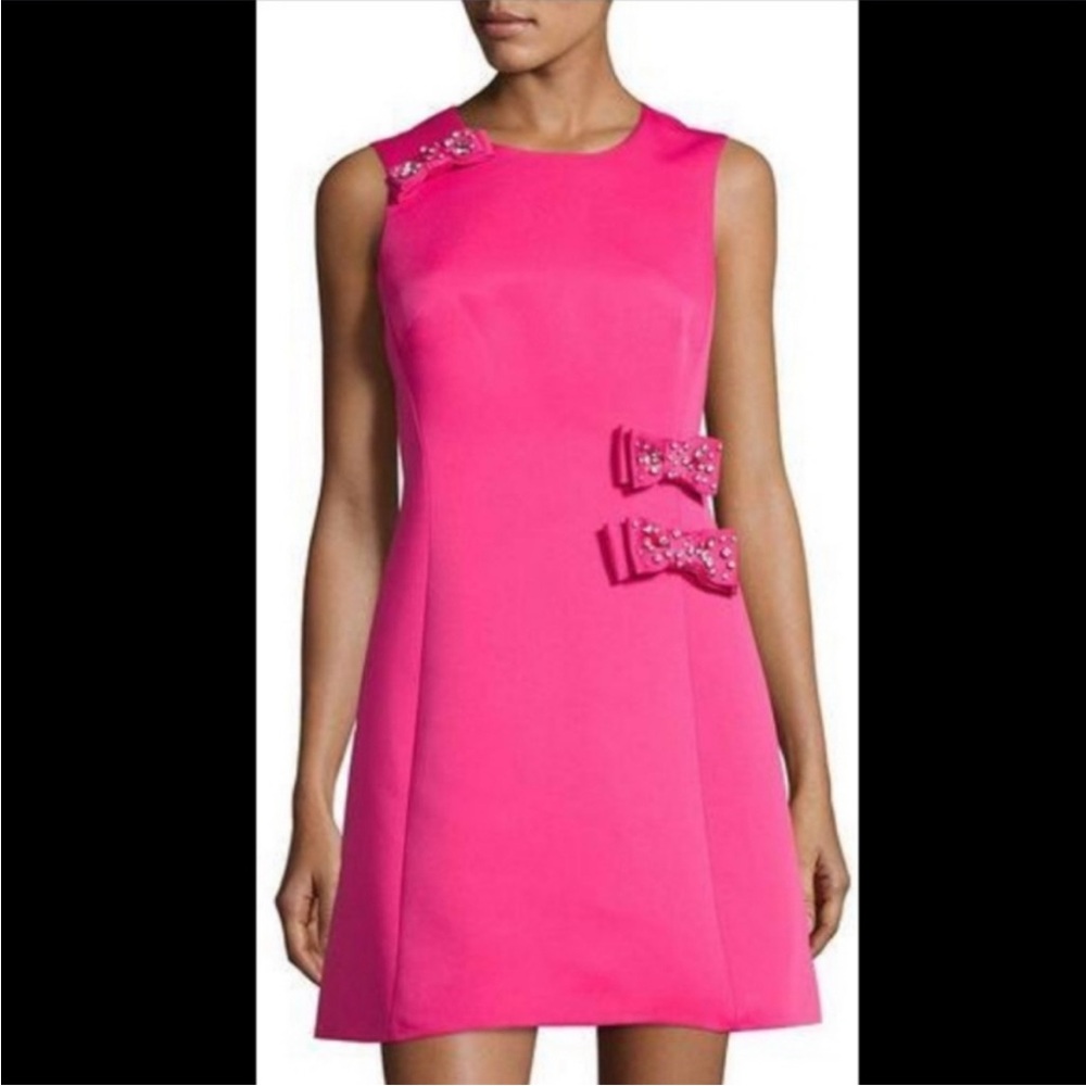 NWT kate spade Pink Satin Bow Crystal Mido Dress Princess Barbie